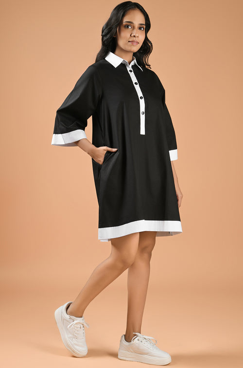 Monochrome Muse Dress