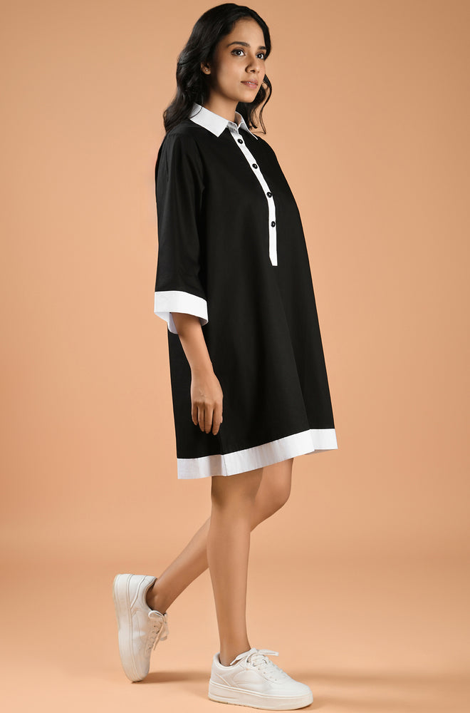 Monochrome Muse Dress