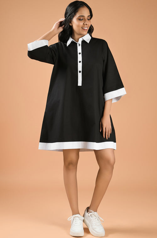 Monochrome Muse Dress