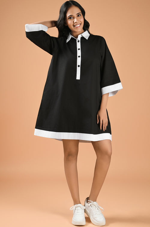 Monochrome Muse Dress