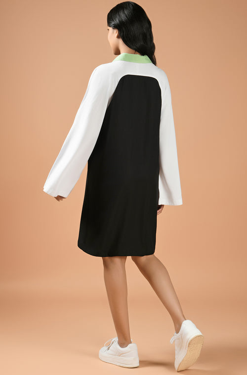 Monochrome Flair Dress