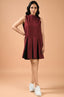 Crimson Comfort Mini Dress