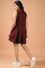 Crimson Comfort Mini Dress