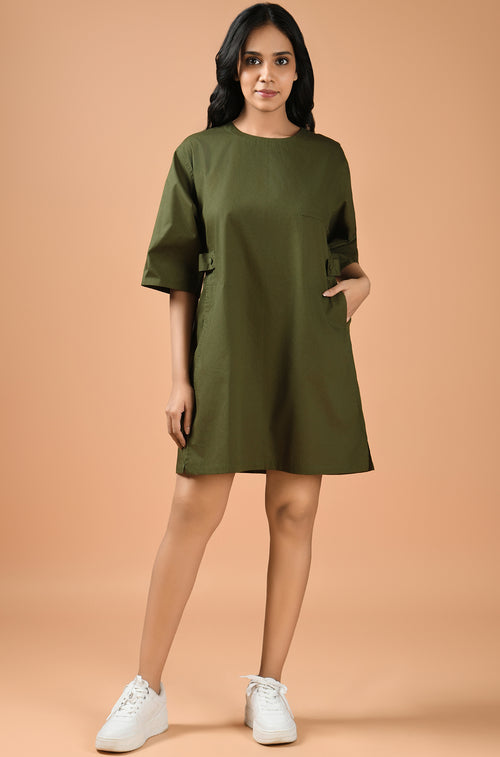 Essence Olive Mini Dress