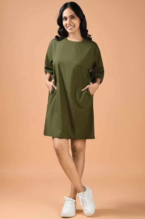 Essence Olive Mini Dress