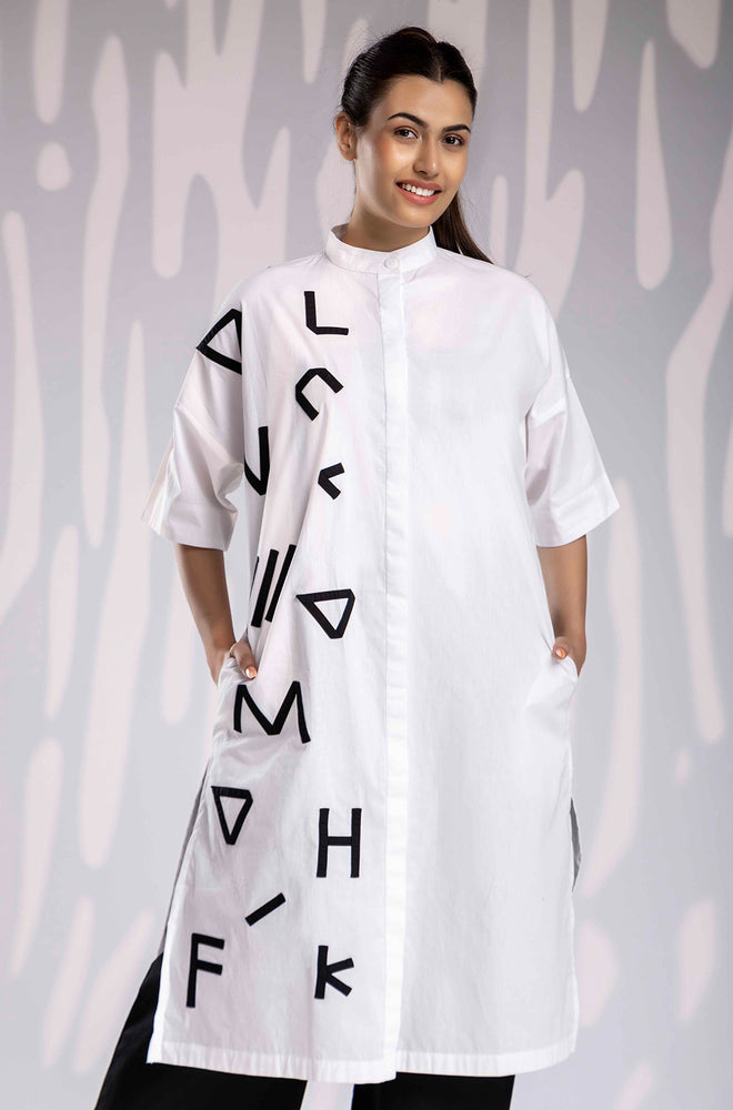 Alphabetic Long Shirt Set