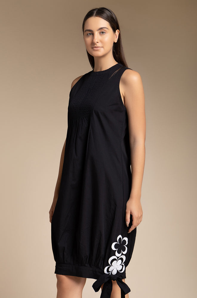 Midi Length Dress - Black