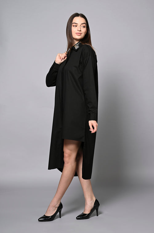 Elegant Evening Shirt Dress