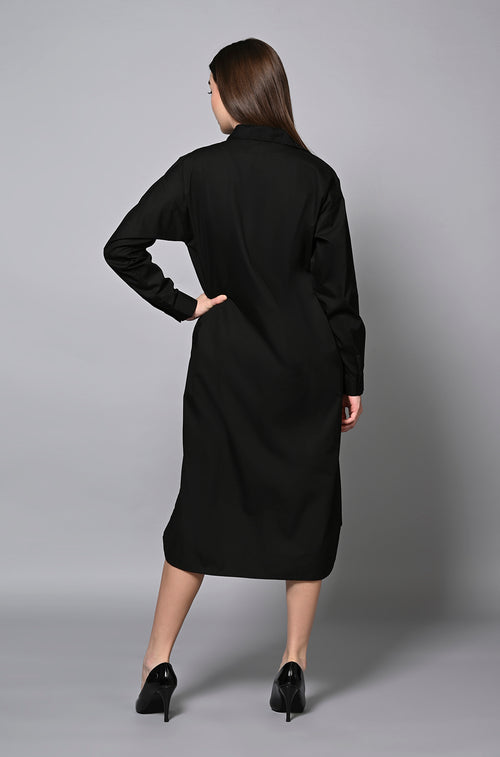 Elegant Evening Shirt Dress