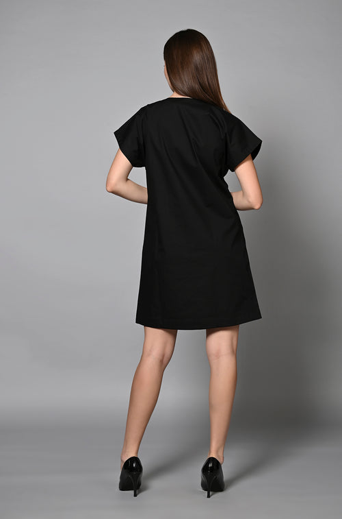 Cutwork Chic Shift Dress