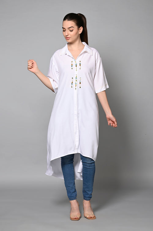 Stone Elegance Long Shirt