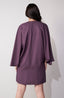 Purple Hand-Painted Batwing Sleeve Mini Dress