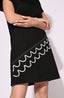 Black Lace Accent Short Dress