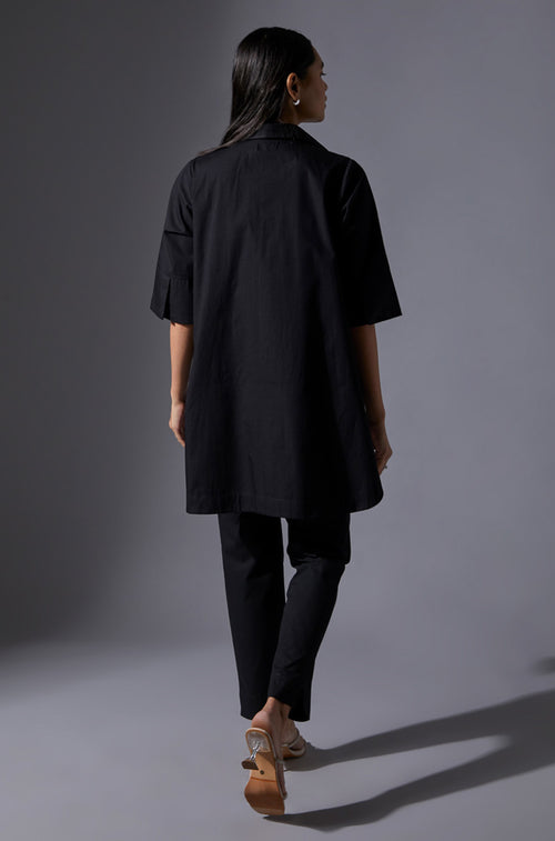 Buy Now Loose Fit Shirt Set - Effortless in Black – House Of Manaa
