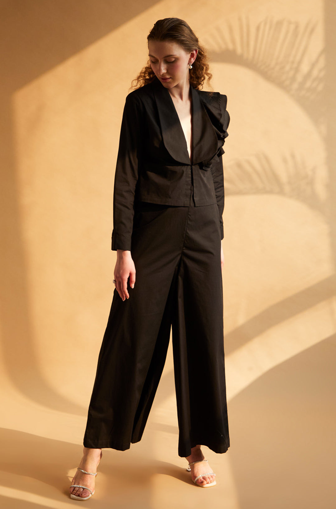 Buy Now Shawl Collar Jumpsuit - Black Trendsetter – House Of Manaa